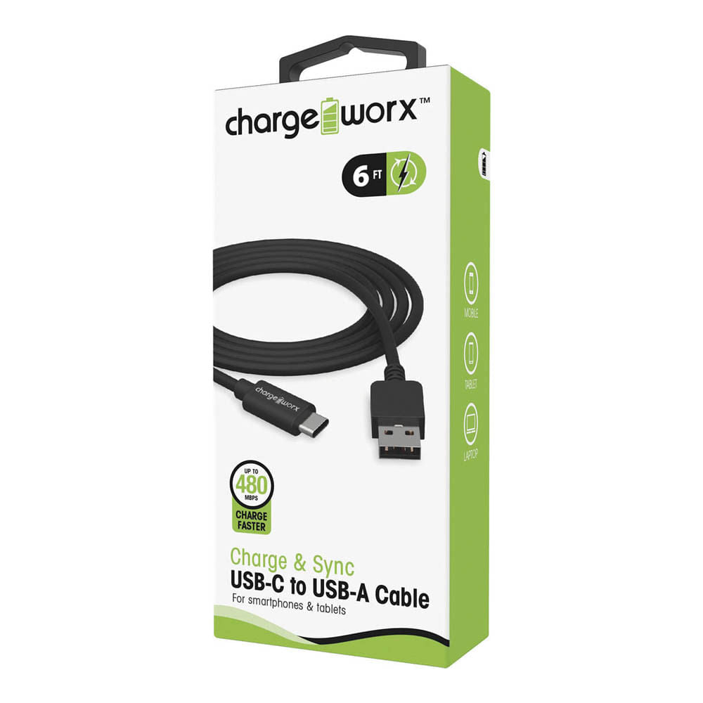 Cable Cargador ChargeWorx Negro