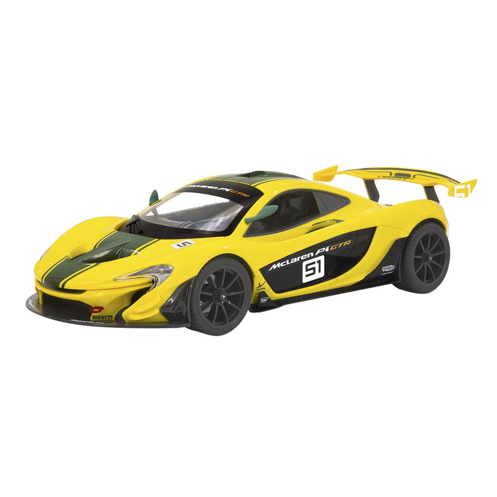 Carro a Control Remoto Mc Laren P1 GTR Amarillo a Escala 1:12