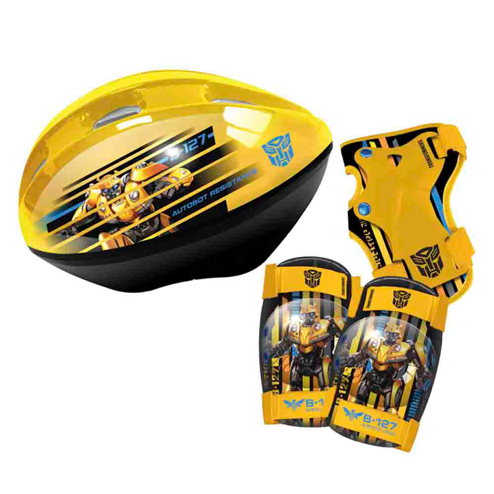 Casco y Protectores Set Transformers