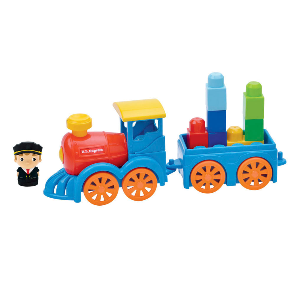 Bloques Build Me Up Tren Wild 18 Piezas