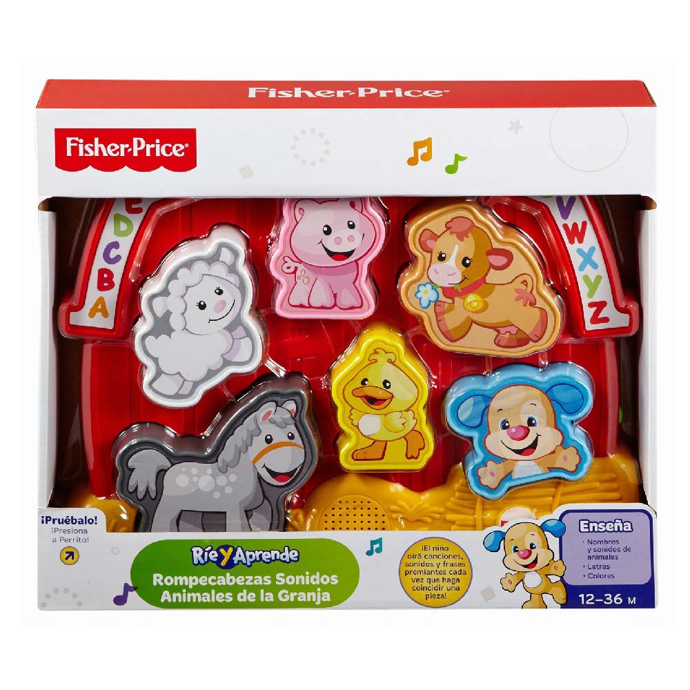Rompecabezas De Animales Fisher-Price Ríe y Aprende