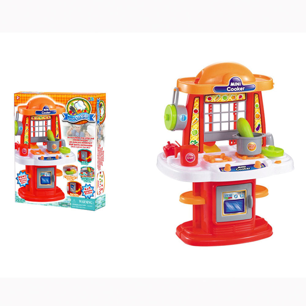 Cocina Set Rojo Con Accesorios Shun Feng Long