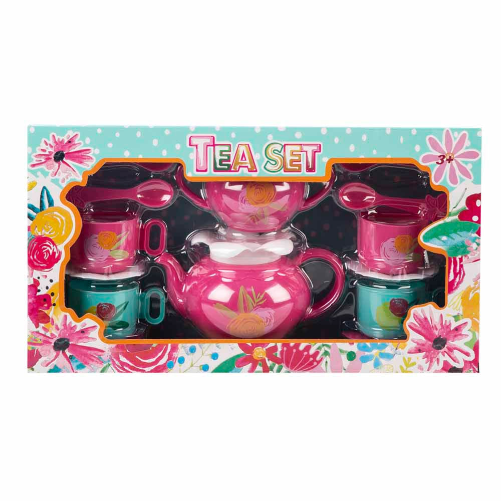 Juego de Té Diseño de Flores