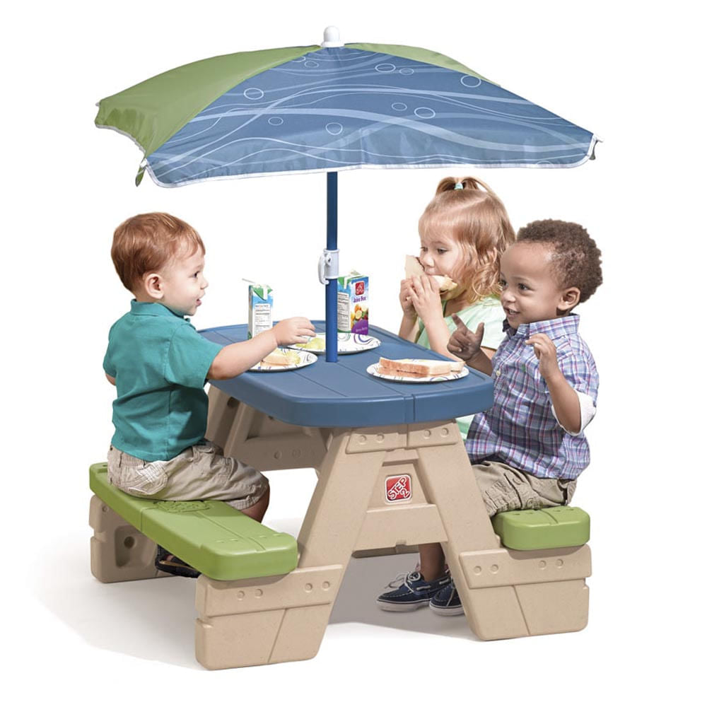 Mesa De Picnic Step 2 Con Paraguas