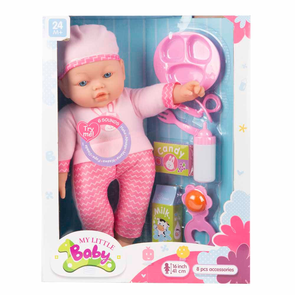 Muñeca con Sonidos y Accesorios My Little Baby