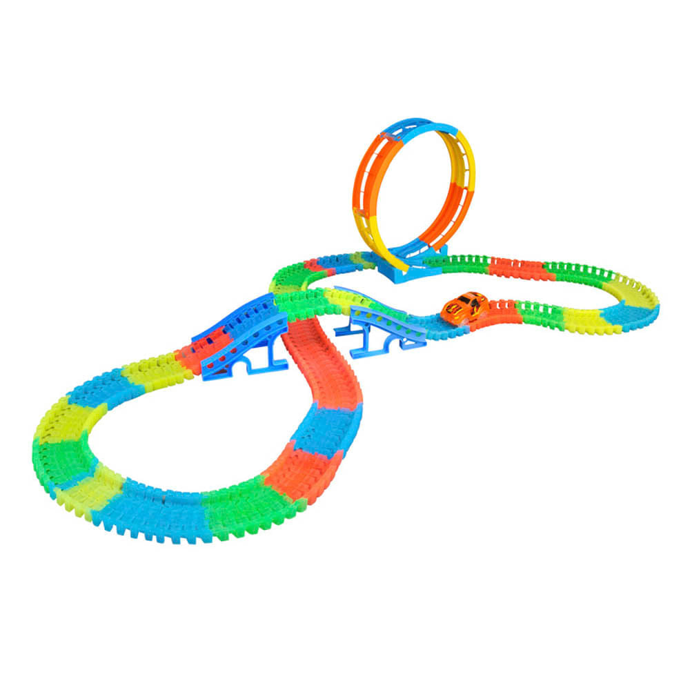 Pista Neon Light Trax Track Kit 300 Piezas