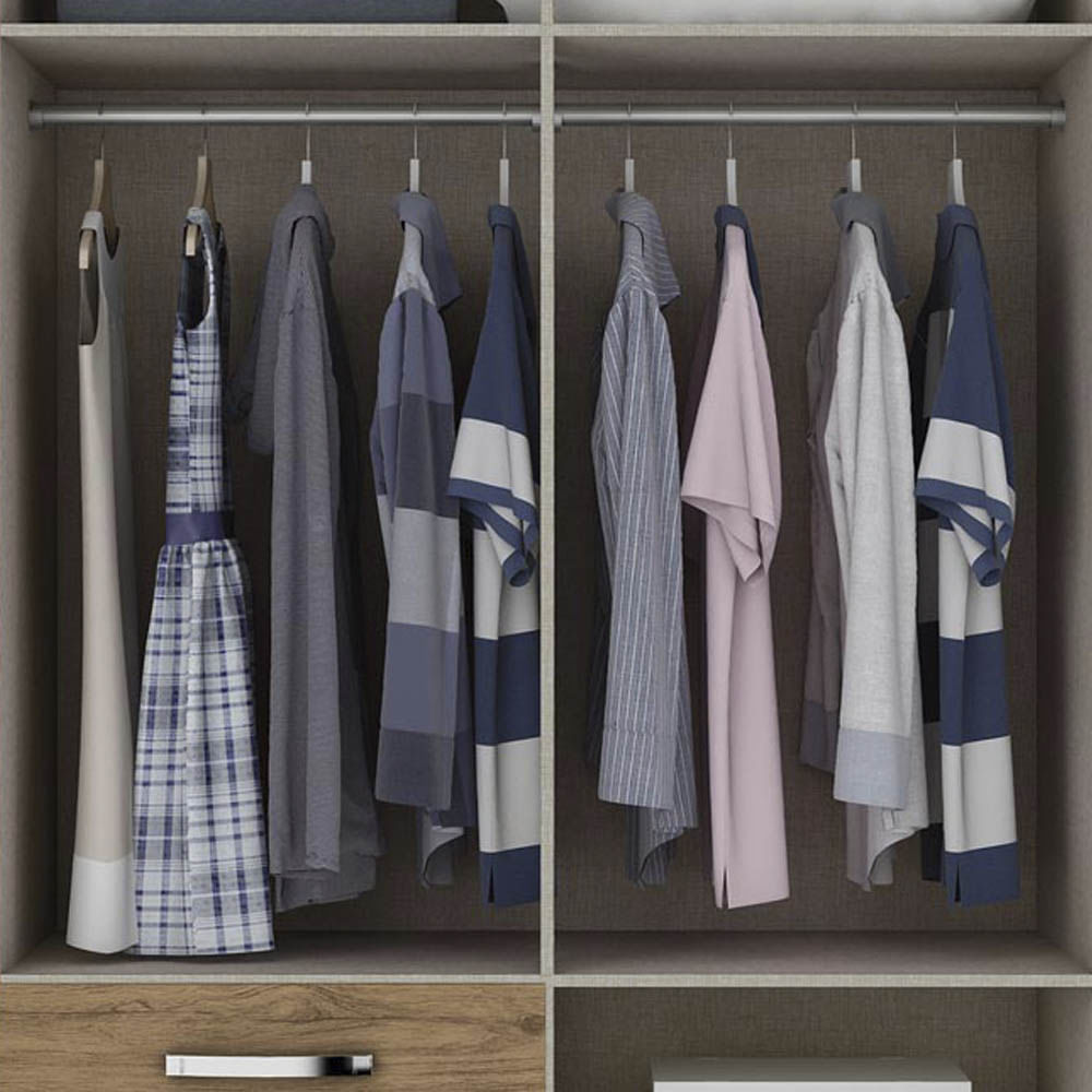 Closet Henn 4 Puertas 2 Gavetas