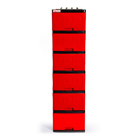 Gavetero Plastimas Rojo 6 Gavetas