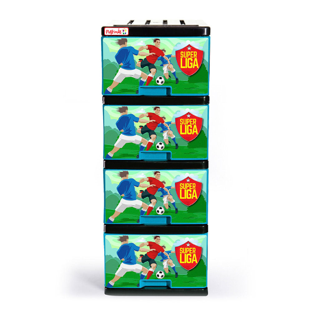 Gavetero Plastimas Súper Liga 4 Gavetas