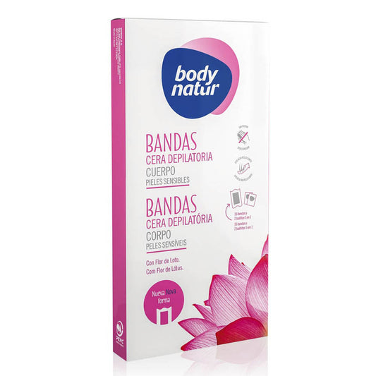 Bandas Depilatorias Body Natur Piel Sensible 16 Piezas