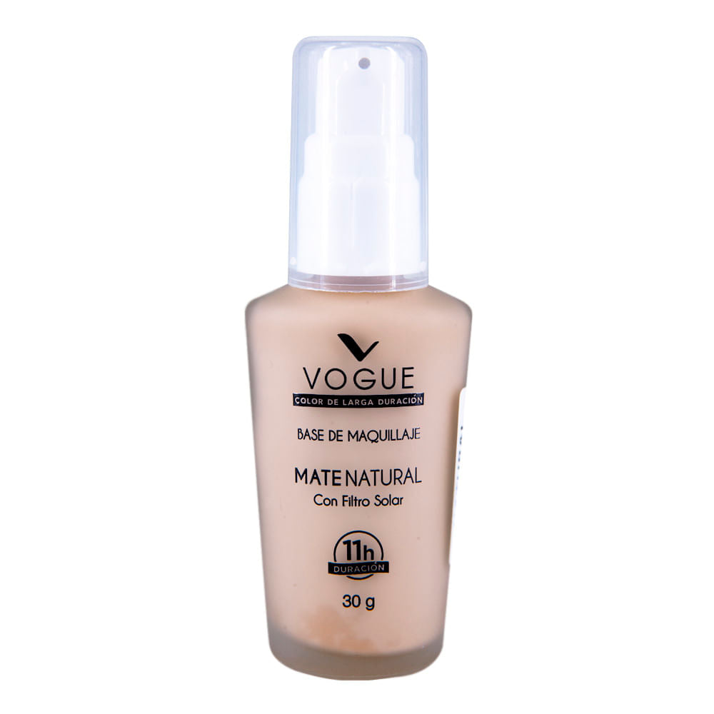 Base Líquida Vogue Mate Natural Natural 30 ml