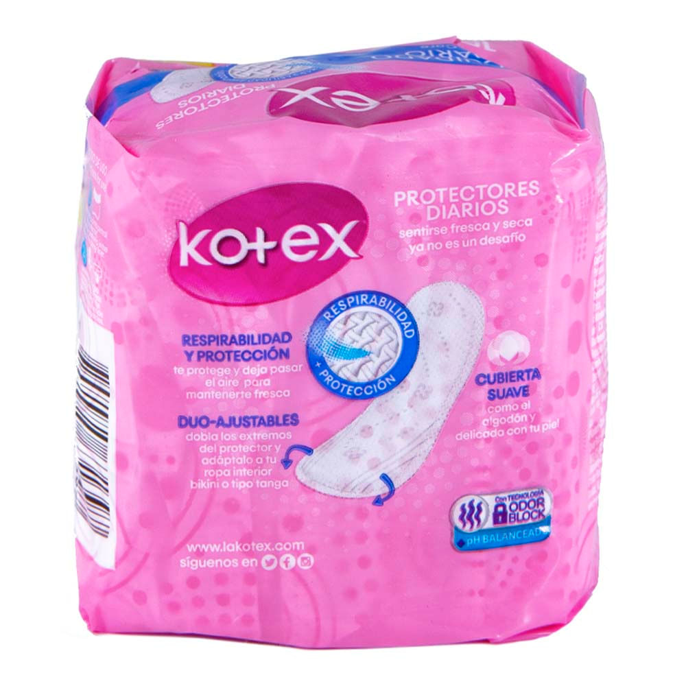 Protectores Diarios Kotex Cuidado Diario