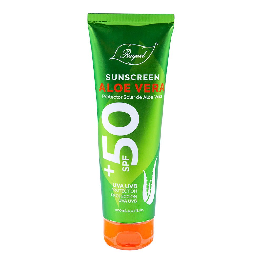 Bloqueador Solar Raquel Aloe Vera SPF50 4OZ