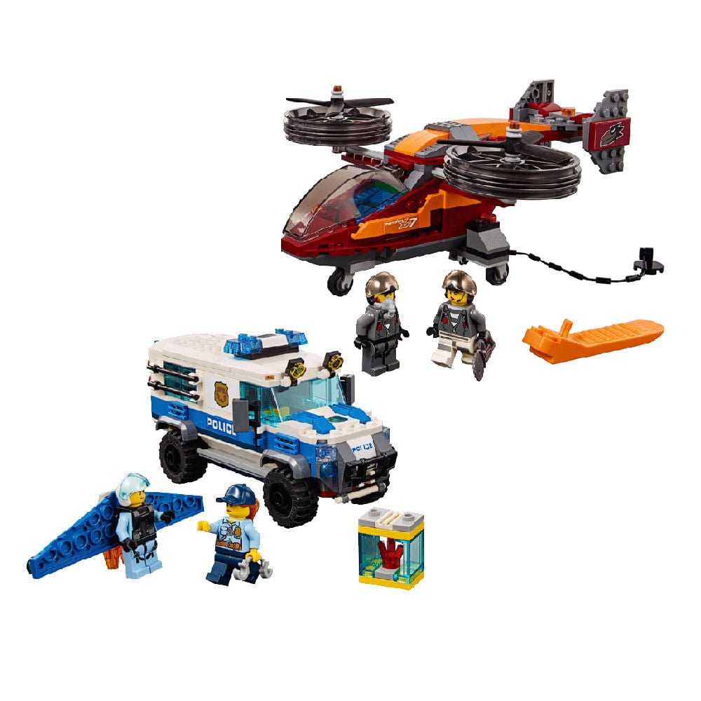 Bloques LEGO® Policia Aerea Robo De Diamante