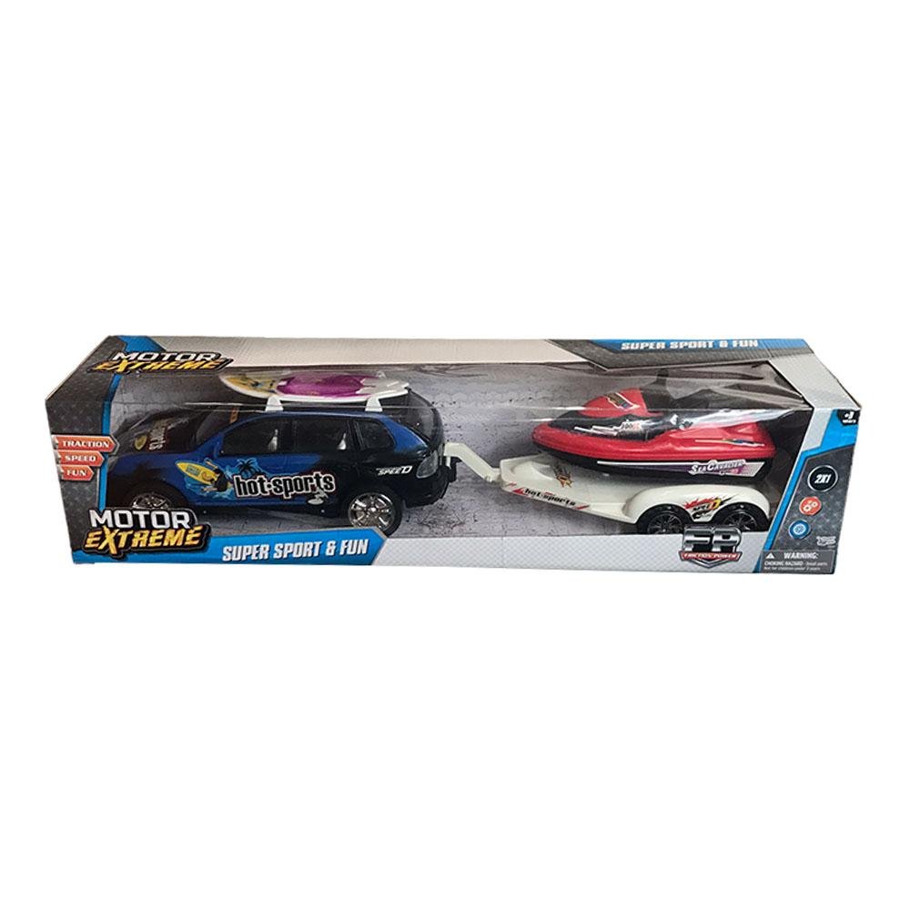 Camioneta de Fricción Motor Extreme Con Moto de Agua