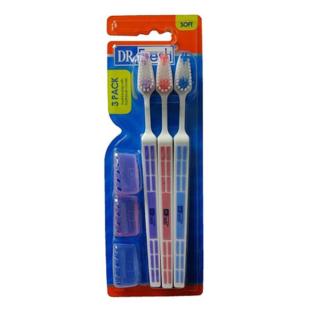 Cepillo Dental Dr.Fresh Para Adulto 3 Piezas - Surtido