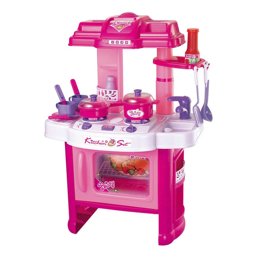 Cocina De Juguete Rosa