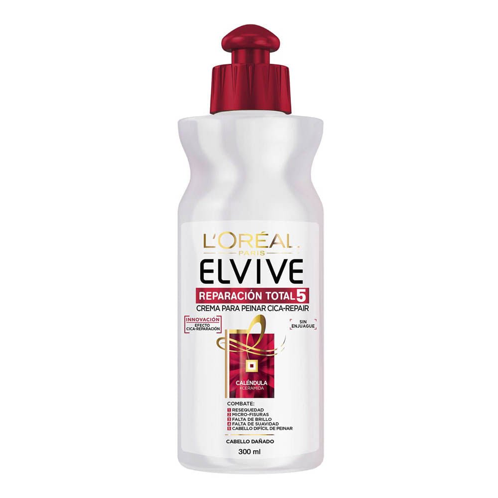 Crema De Peinar Elvive Reparación Total 300 ml