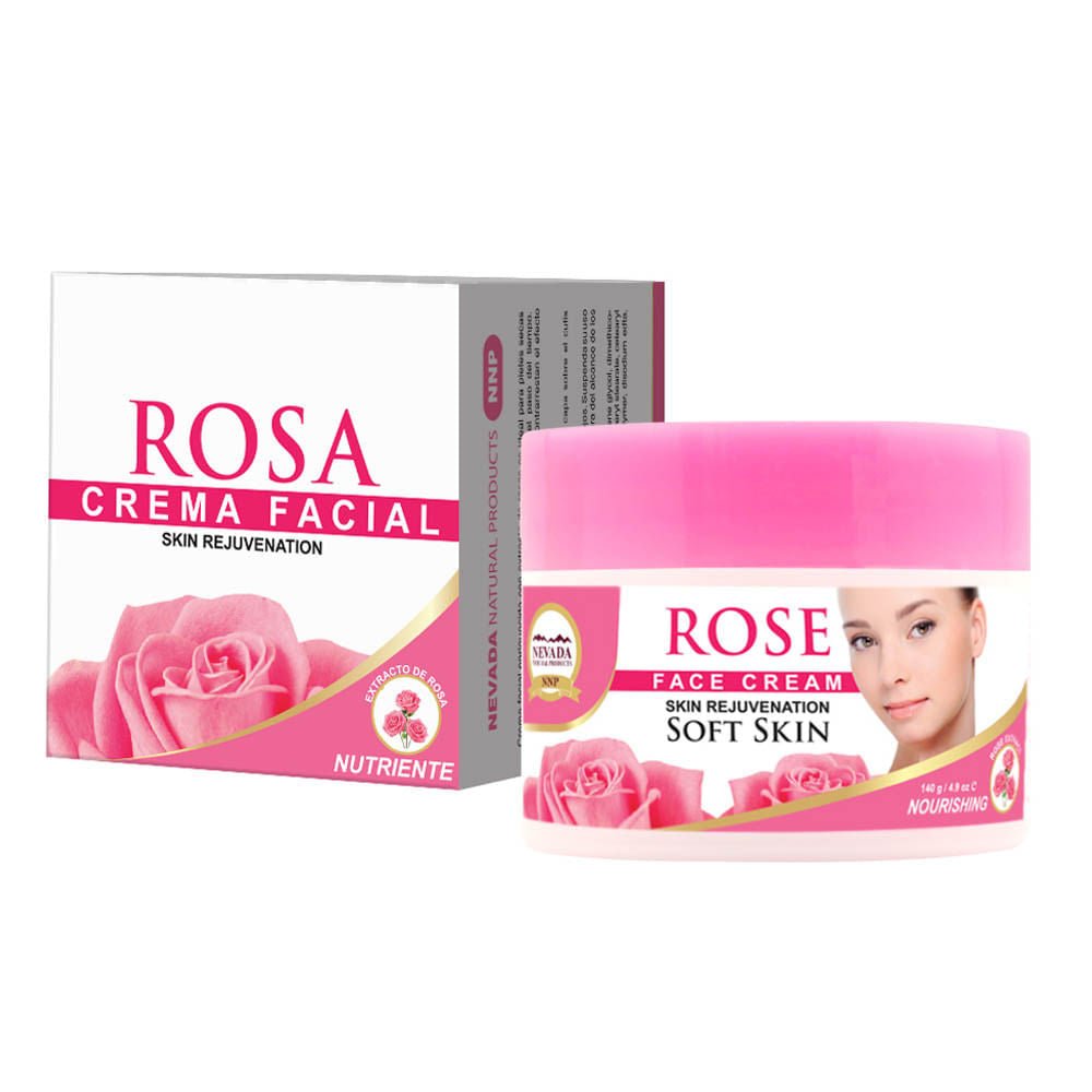 Crema Facial Nevada Rosas 140 g
