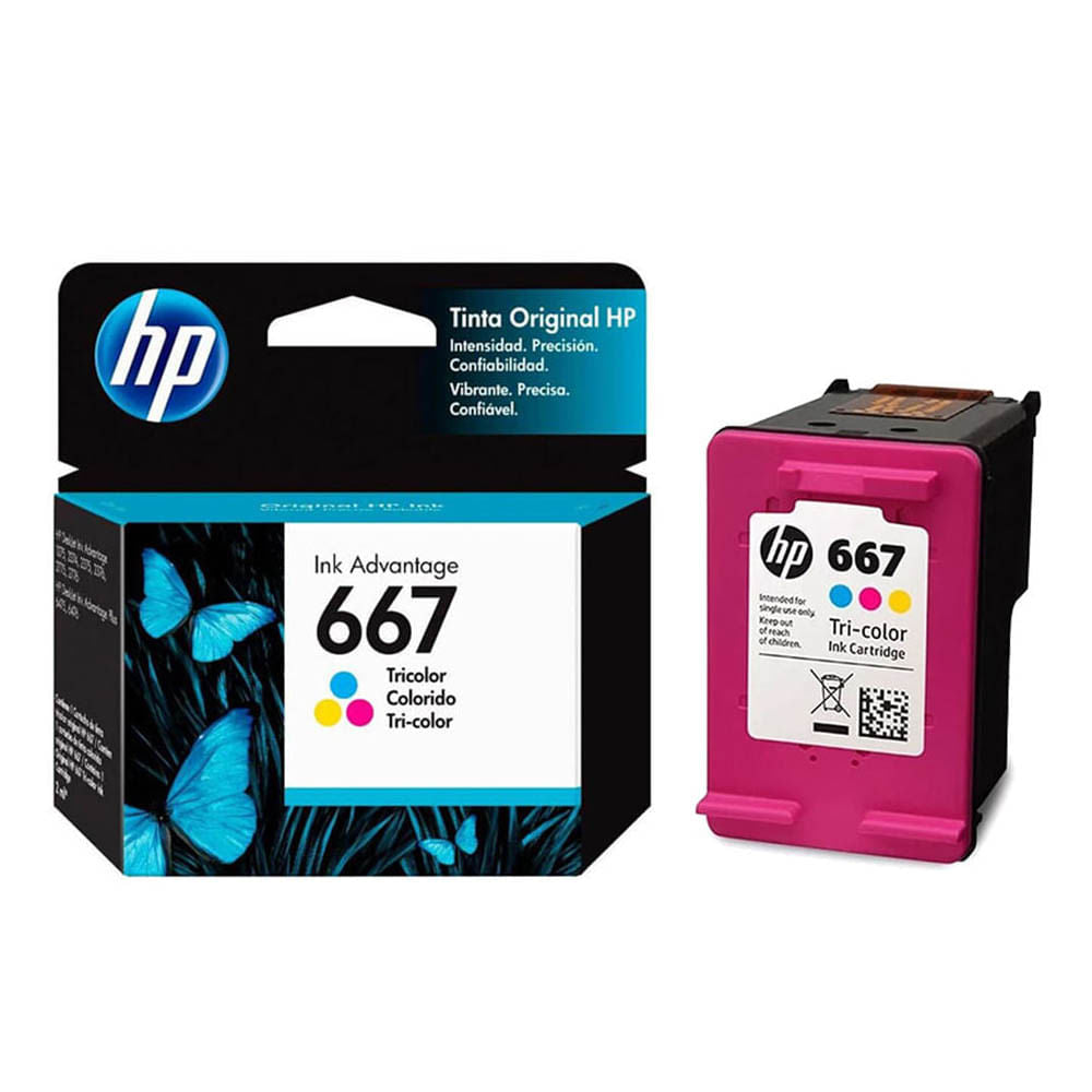Cartucho de Tinta HP 667 Tri-Color Original