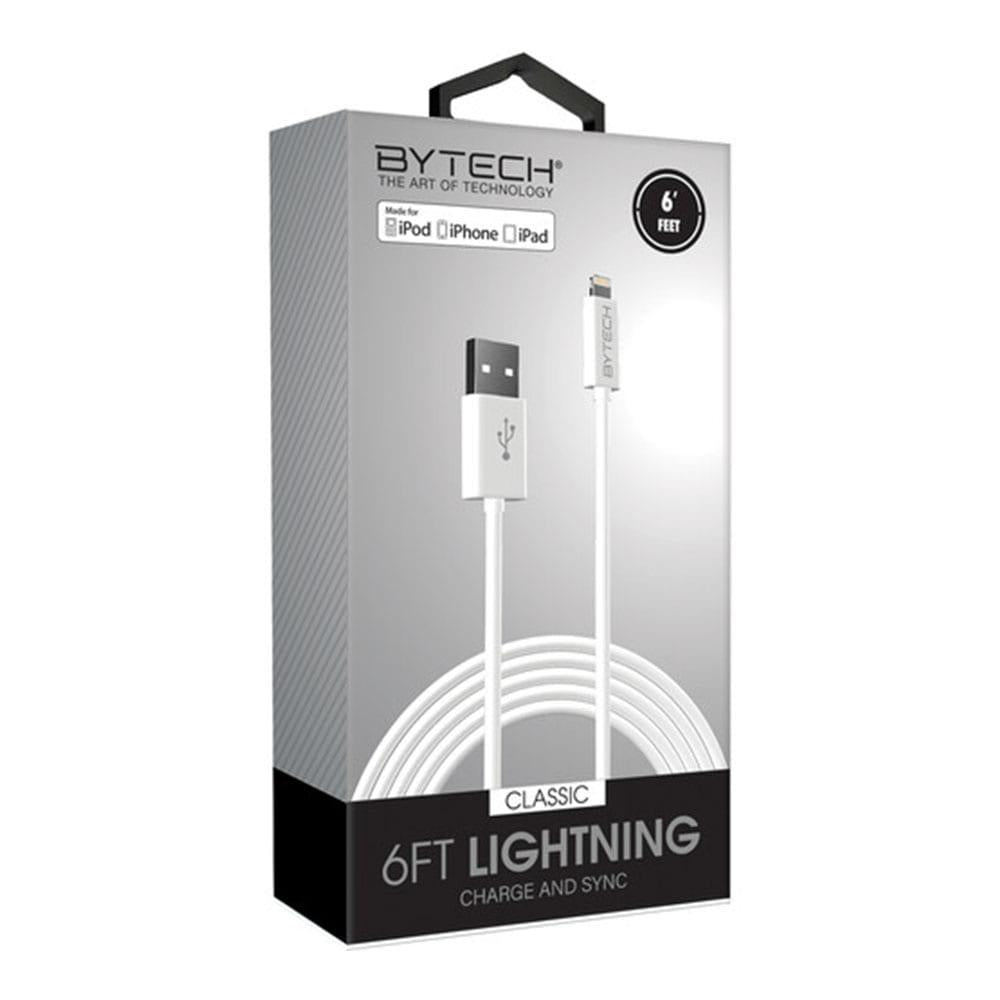 Cable Cargador Para iPhone, iPad y iPod Bytech de 6 Pies