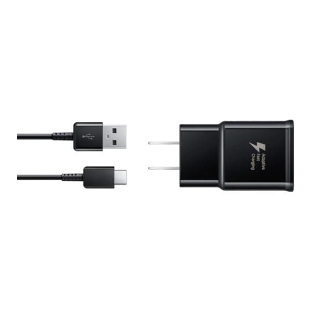 Cargador de Carga Rápida Samsung Con Cable USB-C Negro
