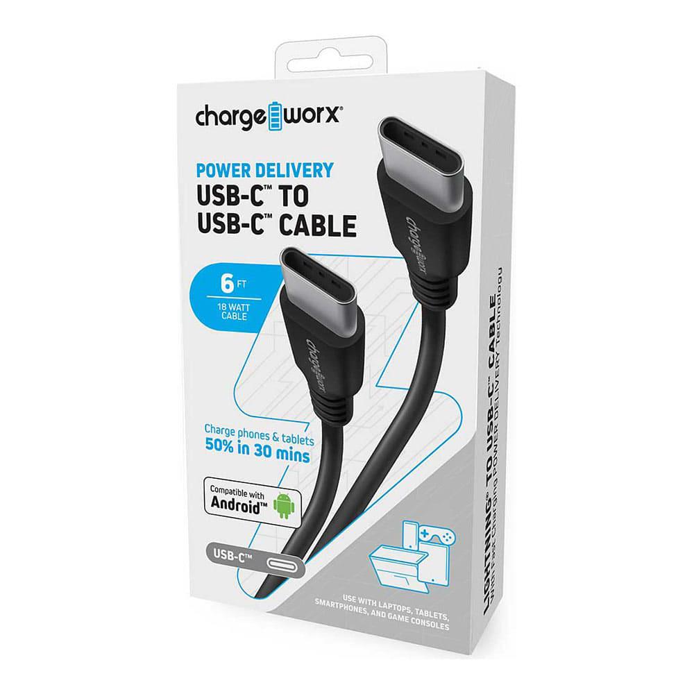 Cable Cargador Chargeworx Para Android 6 ft