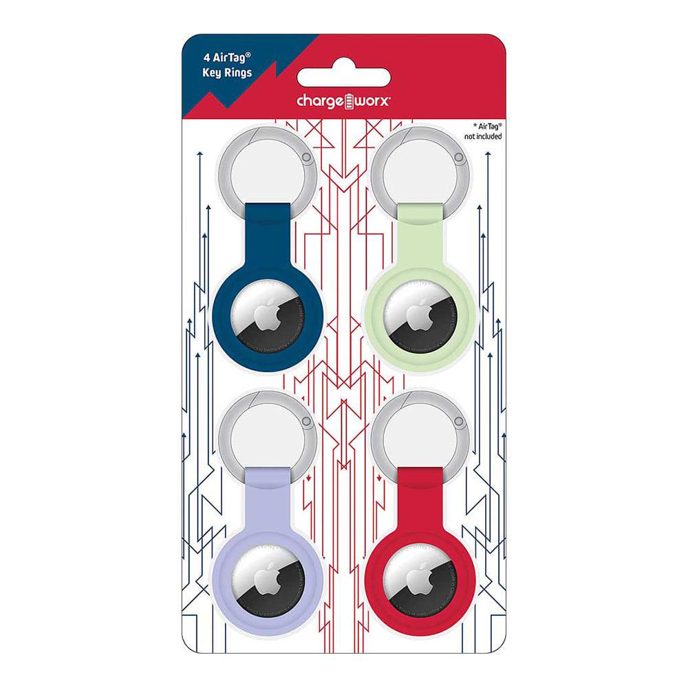 Llavero Chargeworx Para AirTag Apple 4 Piezas