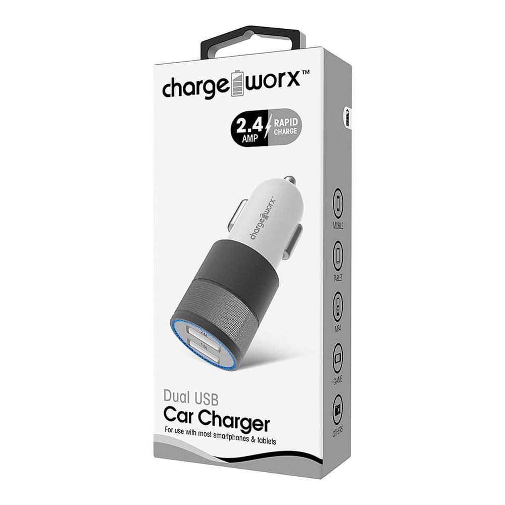 Cargador de Coche USB Doble Chargeworx de 2.4