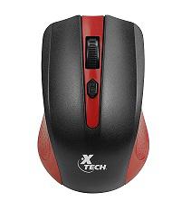 Mouse Optico Inalambrico Xtech Red