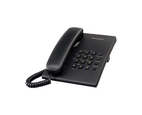 Teléfono Panasonic Fijo Alámbrico Negro