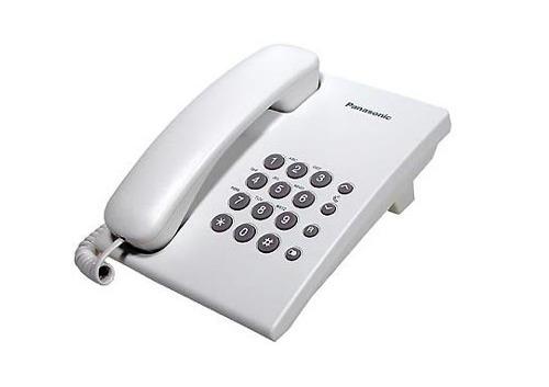 Teléfono Panasonic Fijo Alámbrico Blanco