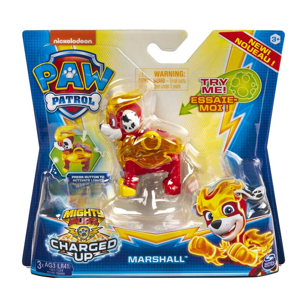 Figura Charged Up Paw Patrol Mighty Pups - Surtido