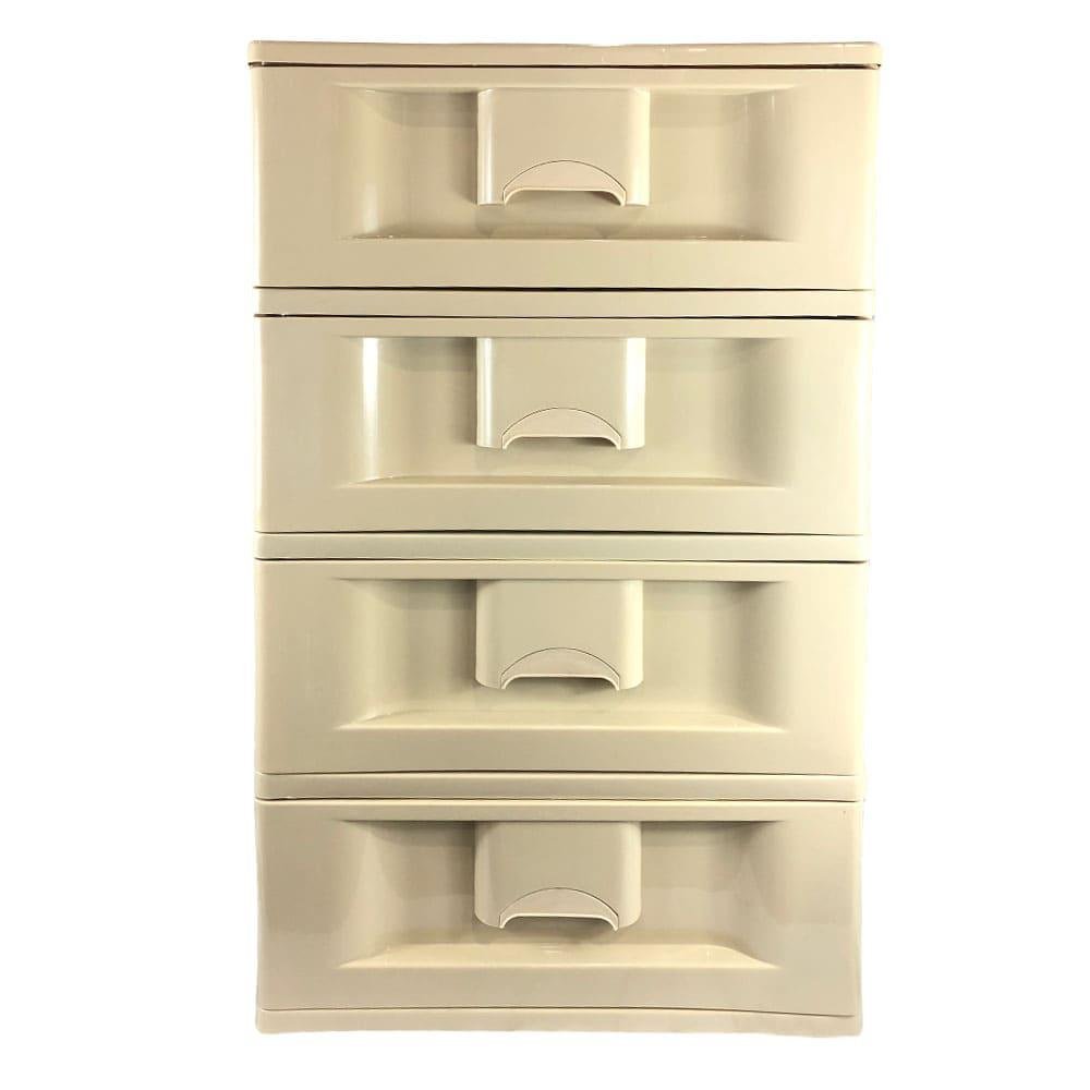 Gavetero de 4 Niiveles Consuplast de Plástico Beige