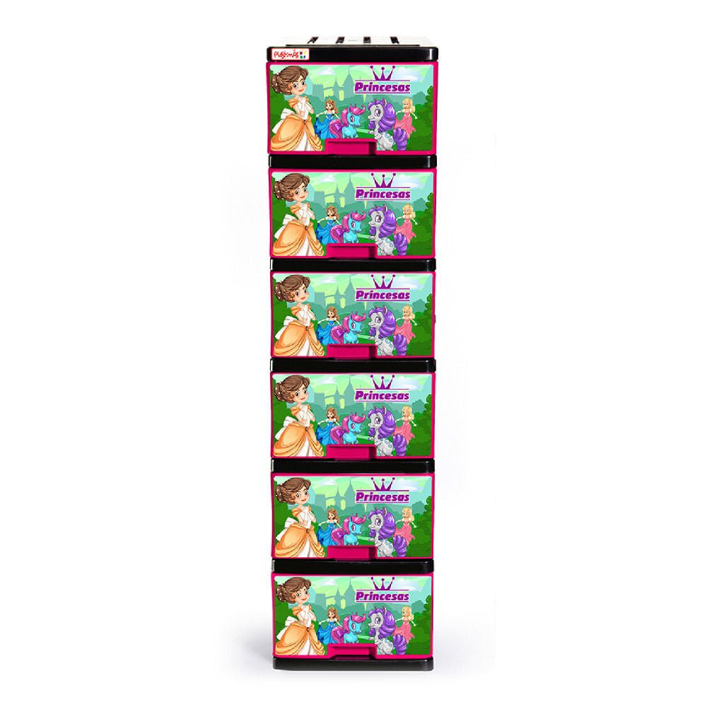 Gavetero Plastimas Princesas 6 Gavetas