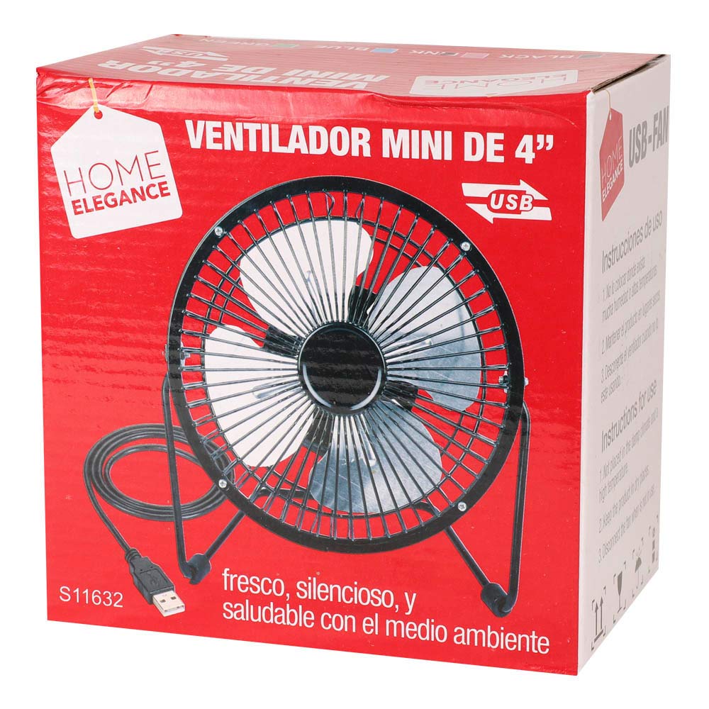 Abánico De Mesa Home Elegance De 4" - Surtido