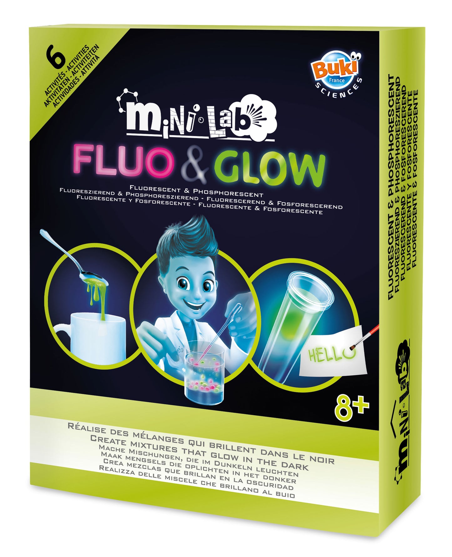 Mini Laboratorio Fluorecente y brillante Buki