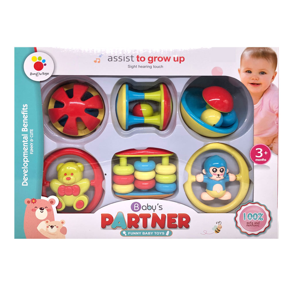 Sonajero Interactivo Baby Toys 6 Piezas