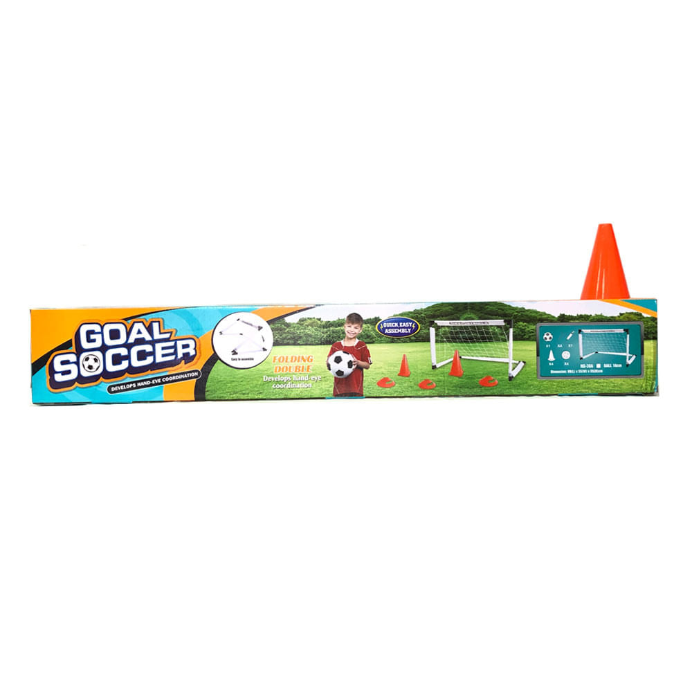 Porteria de Futbol Armable con conos