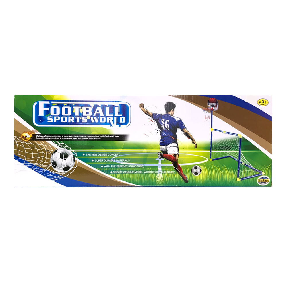 Portería de Fútbol Con Aro de Baloncesto Star Toys