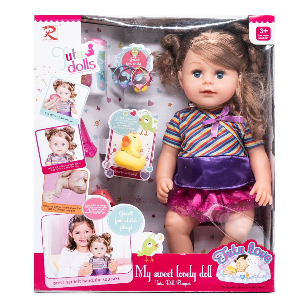 Muñeca Bebe Tutu Love Con Accesorios 18" - Surtido