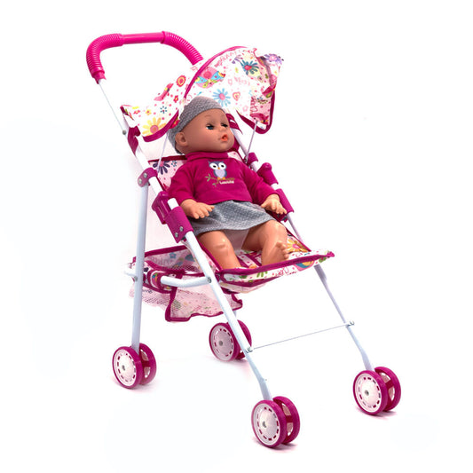 Muñeco Bebe Tutu Love Con Coche Metal