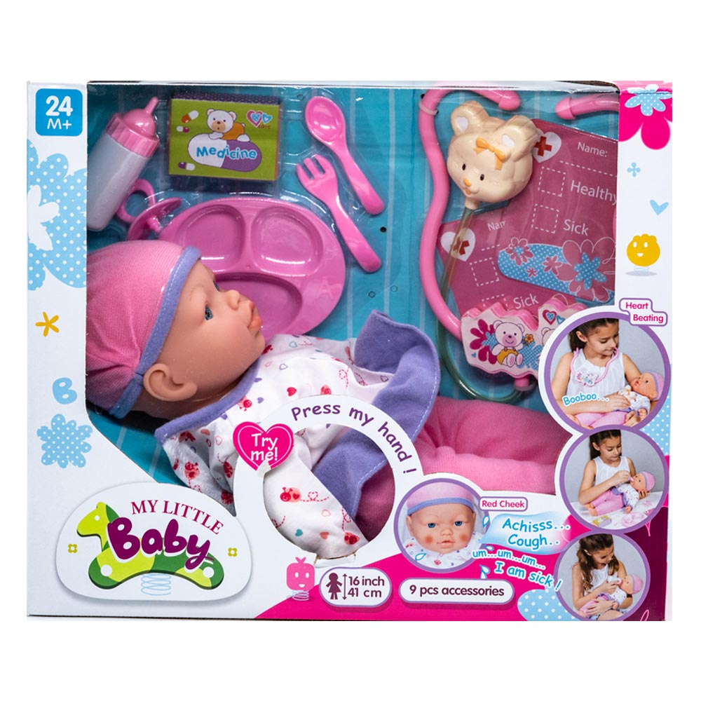 Muñeca Bebe Star Toys 41 cm Con Accesorios