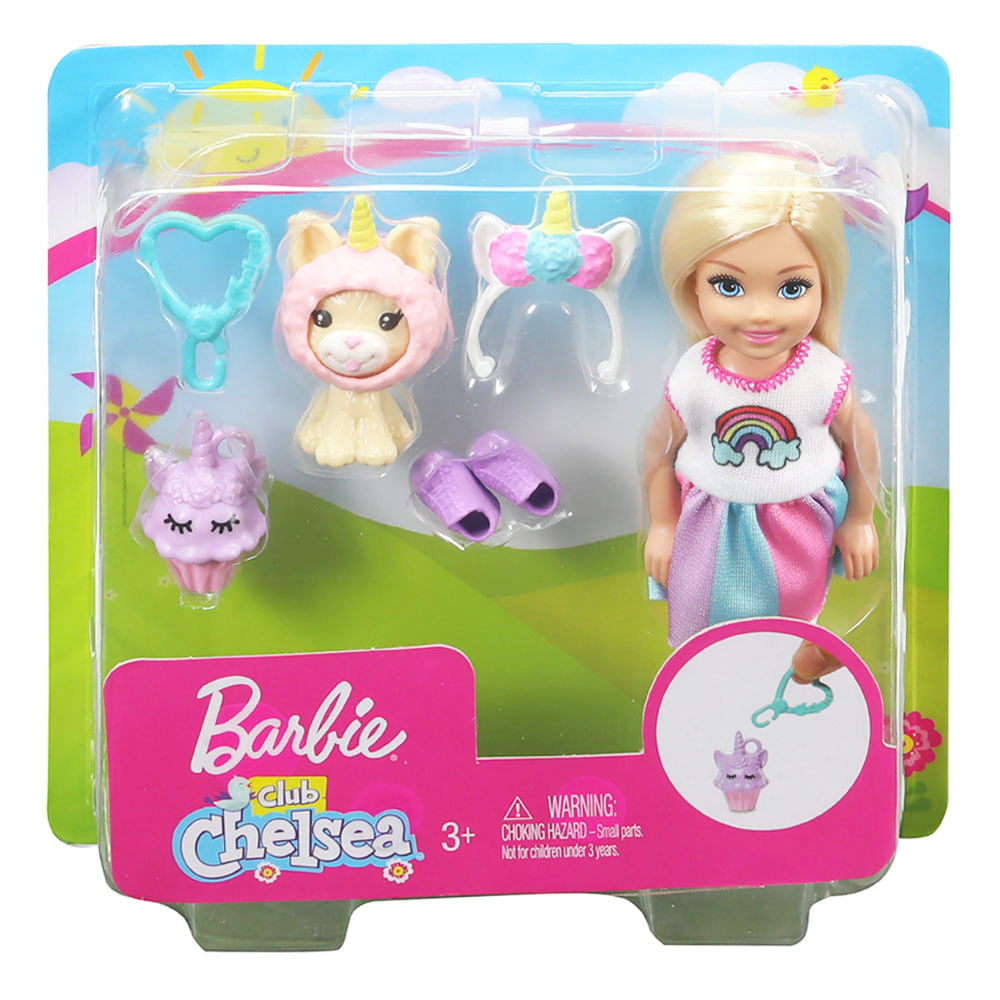 Muñeca Barbie Chelsea Con Disfraces y Mascota