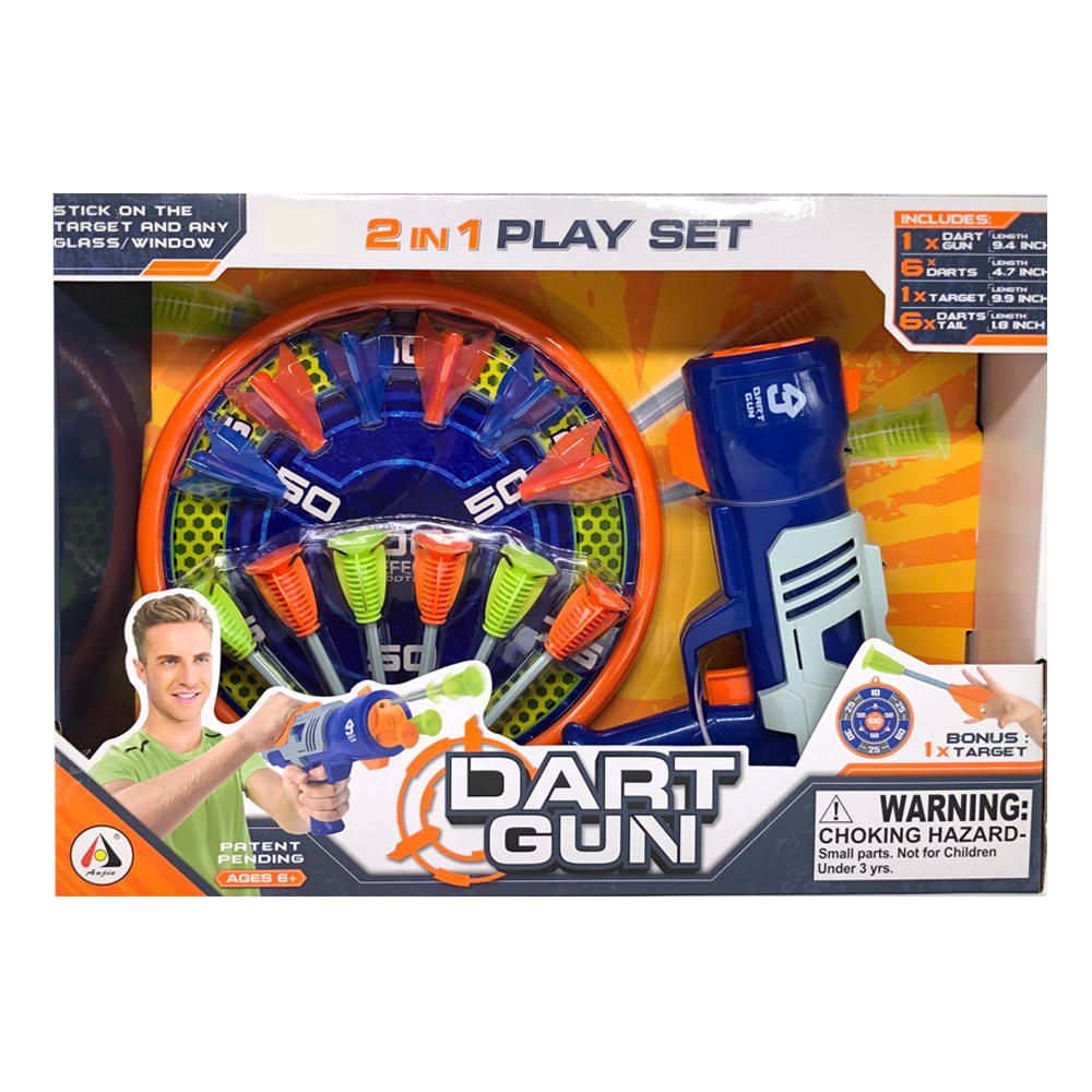 Tiro al Blanco Dart Gun 2 en 1
