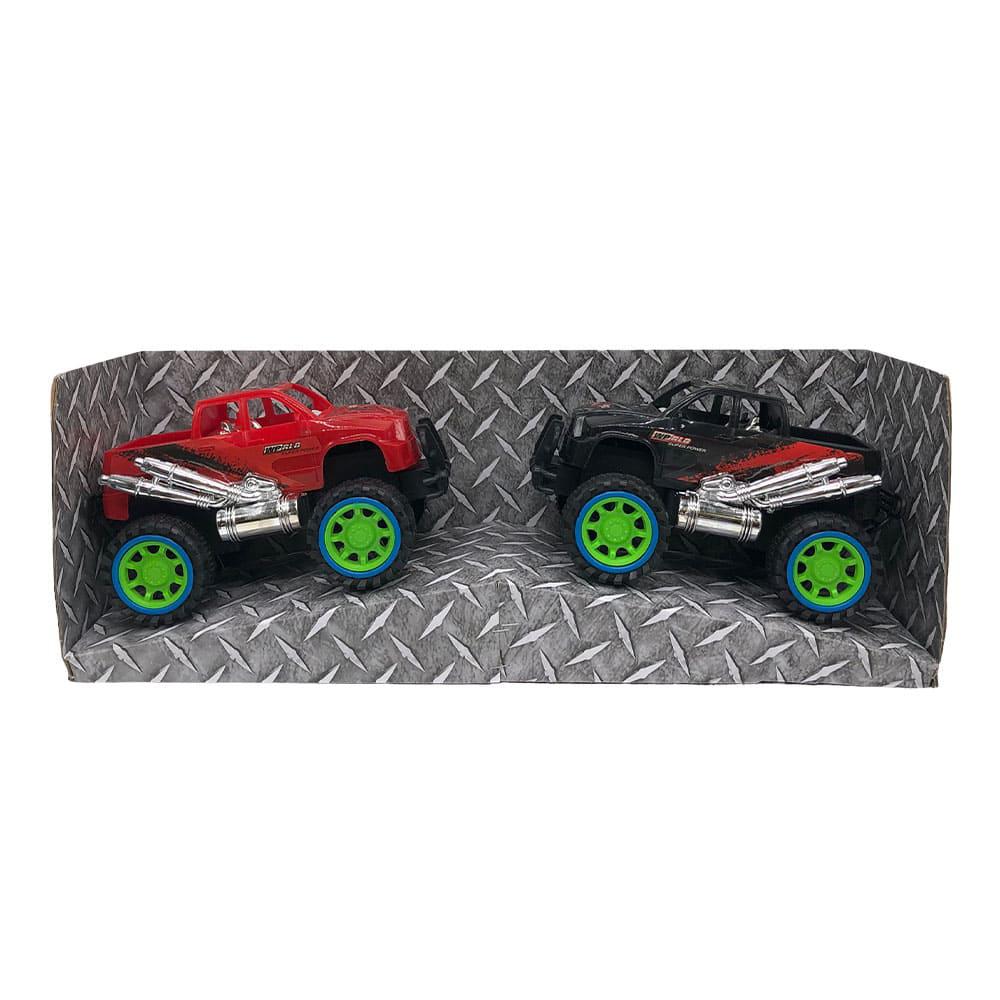Camioneta 4 x 4 Weijei Inertia Toy Car 2 Piezas