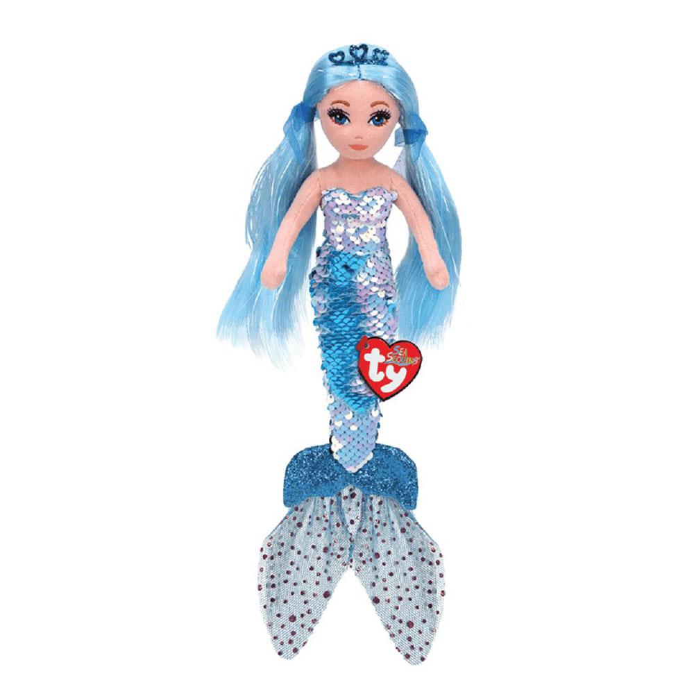 Peluche Ty Sirena Índigo de Lentejuelas Azul