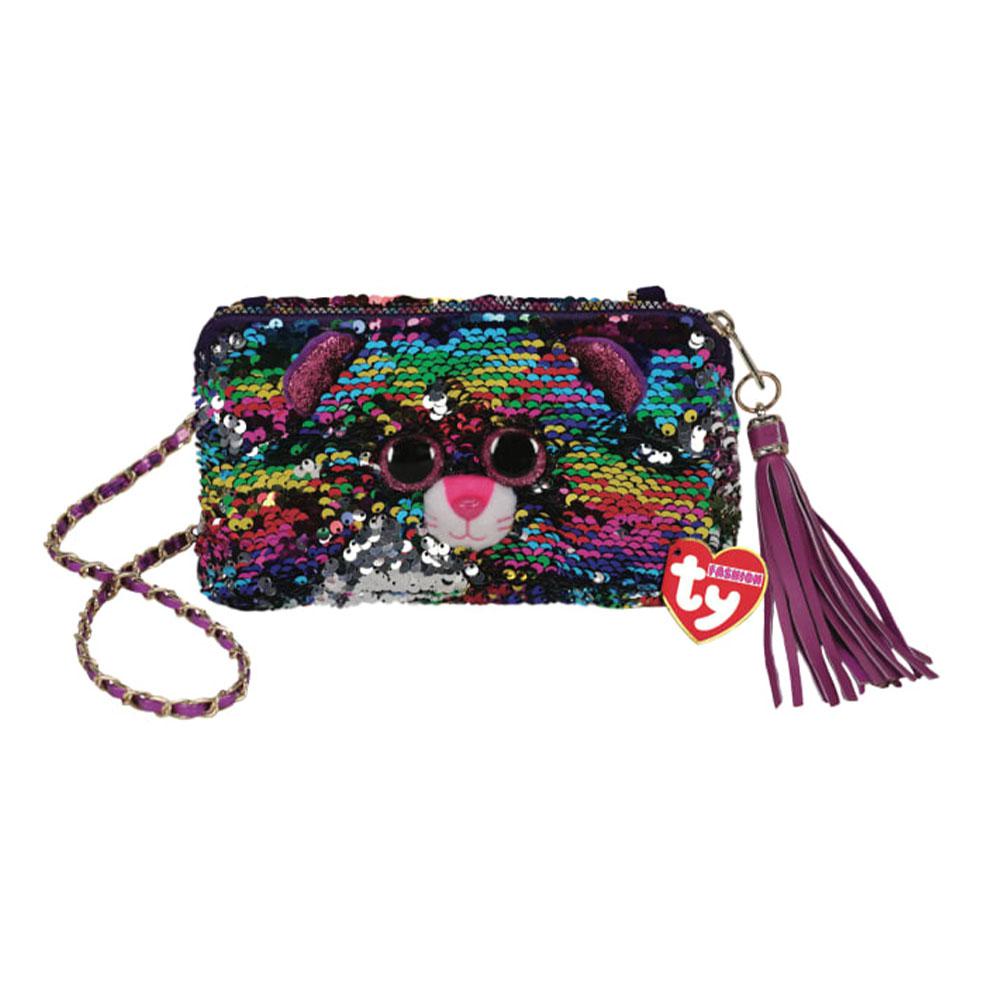 Cartuchera Ty Beanie Boos Dotty Leopard Con Cadena