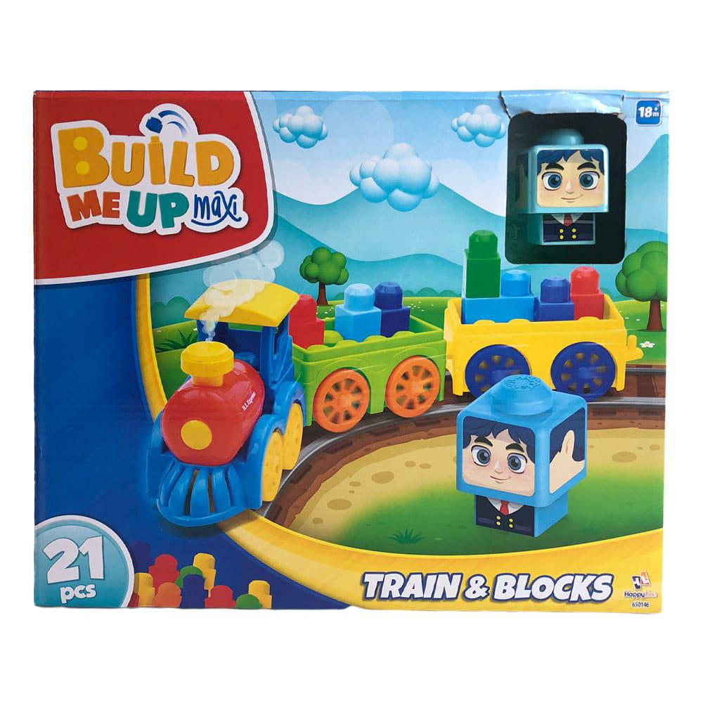 Bloques Build Me Up Maxi Tren Con Figura de 21 Piezas