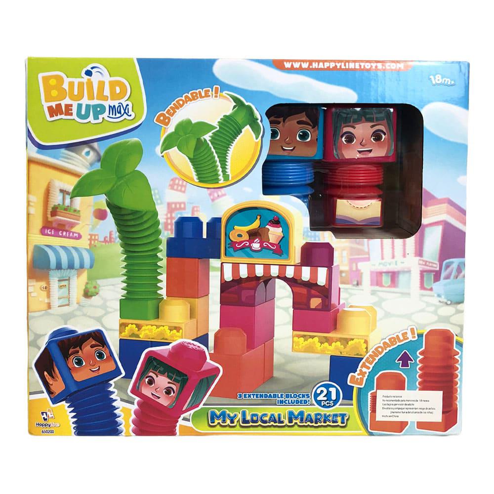 Bloques Build Me Up Maxi My Local Market de 21 Piezas